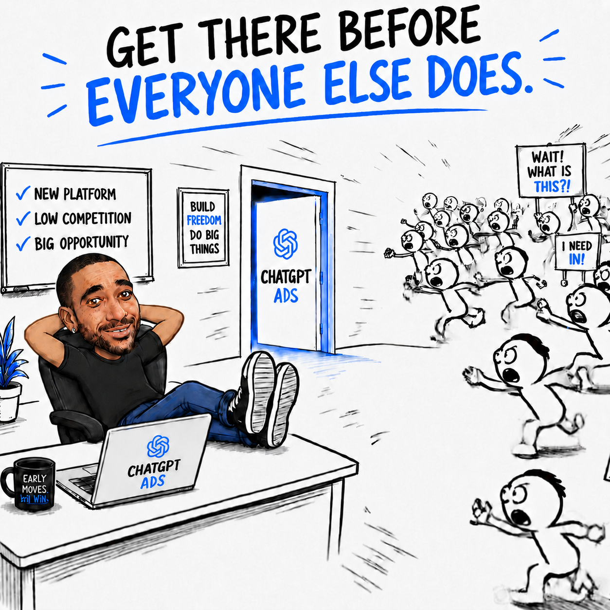 ChatGPT ads illustration